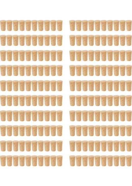 200PCS Doğal Ahşap Eşyalar Şarap Durdurucu Ahşap Şişe Tıpa Konisi Tip Şarap Şişesi Eşyaları Fiş (Yurt Dışından)