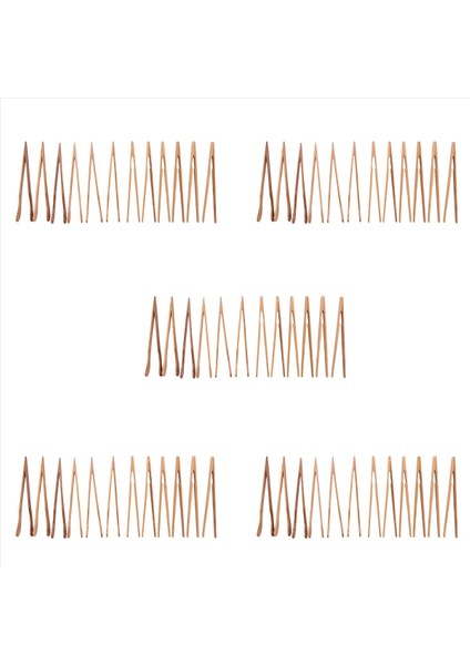 60PCS Bambu Tost Maşaları 7 Inç Ahşap Mutfak Maşaları Yeniden Kullanılabilir Ahşap Pişirme Maşaları Tost Yemek Ekmek Meyve Çayı Için (Yurt Dışından)