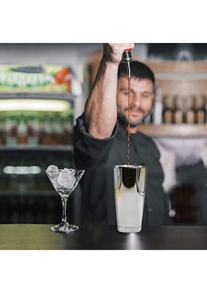 5x Premium Kokteyl Shaker Set Parçası Pro Boston Shaker Seti Zorluksiz Martini Içecek Çalkalayıcıdan Yapılmış (Yurt Dışından) modelleri