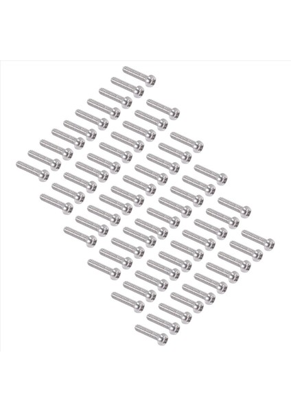 M2 x 8mm 304 Paslanmaz Çelik Phillips Pan Kafa Vidaları Cıvata 60 Pcs (Yurt Dışından)