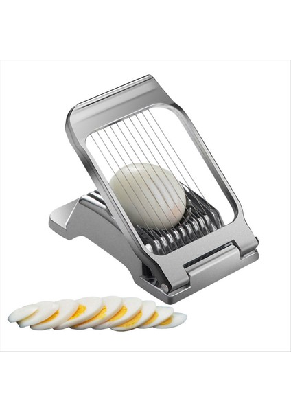 Mini Manuel Yumurta Dilimleyici Kesici Sert Haşlanmış Yumurta Dilimleyici Kesici Çok Amaçlı Alüminyum Alaşım Yumurta Jambon Kesici Mutfak Malzemeleri (Yurt Dışından) fırsatları