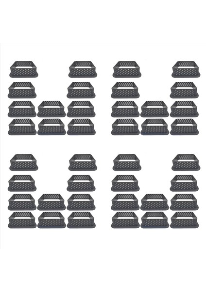 40 Adet Kare Tart Halkaları Isıya Dayanıklı Delikli Kek Köpüğü Yüzük Çubuk Olmayan Fırın Yazılımı Tart Mini Kek Kalıp Kek Halkaları (Yurt Dışından)