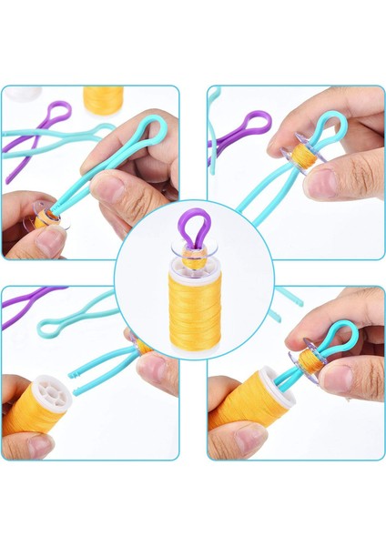 Bobbin Buddies - Tread Clips - Bobbin Ipliklerinizi Iplik Makaralarınızla Eşleştirerek Bobbins ve Koruyucu (100 Adet) (Yurt Dışından) modelleri
