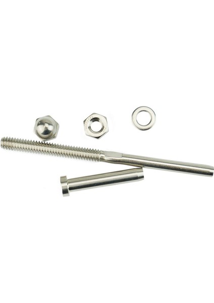 20X Dişli Cıvata ve Pedal Topu Kablo Korkuluk Kiti Ucu 0 32 cm T316 Deniz Sınıfı Paslanmaz Çelik (Yurt Dışından) fırsatları