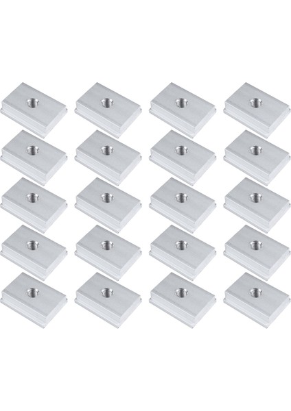 M6 T-Track Sürgülü Kayma Somun Alüminyum Alaşım T Yuva Somunu Ahşap Işleme Aracı Için Somun Vidalı Yuva Düzeltme 20 Pcs (Yurt Dışından)