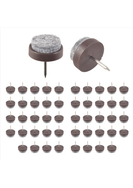 Yukarıx 50PCS Sandalye Bacak Zemin Keçe Pad Skid Glide Diy Tırnak Koruyucular 20MM Dia (Yurt Dışından) fiyatları