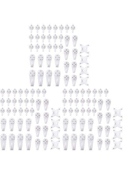 120PCS Görünmez Tırnak Vidaları Duvar Kancaları Resim Askıları Isisiz Fotoğraf Hook Resim Resim Çerçevesi Askı (Yurt Dışından)