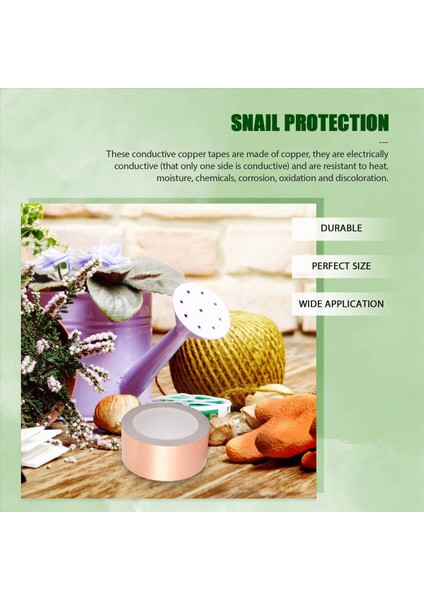 Salyangoz Koruması Bakır Bant Bahçeler Için Salyangozlar Yükseltilmiş Yatak Bitkileri Bakır Bant Bakır Folyo Salyangoz Kovucu A (Yurt Dışından) fırsatları