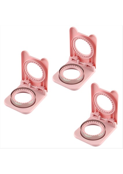 Yuvarlak Kahvaltı Sandviç Ekmek Kesme Kalıp Tost Cep Ekmek Yapım Aracı Mutfak Eşyaları Pembe (Yurt Dışından)