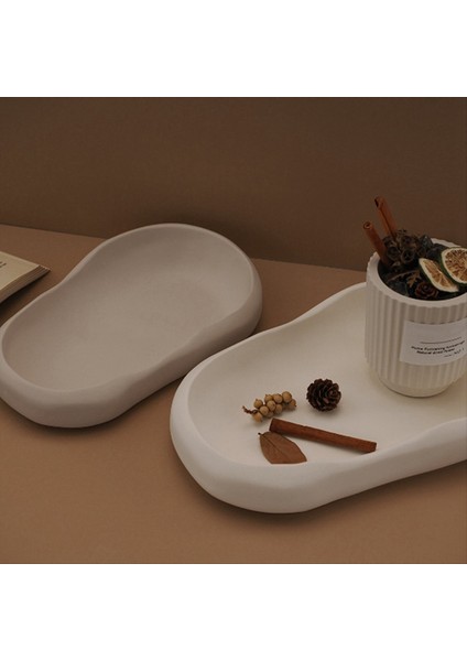 Düzensiz Oval Palet Kalıp Ev Dekoru Biblolar Depolama Tepsisi Kalıp Depolama Plakası Çimento Kalıp Küçük (Yurt Dışından) fiyatları