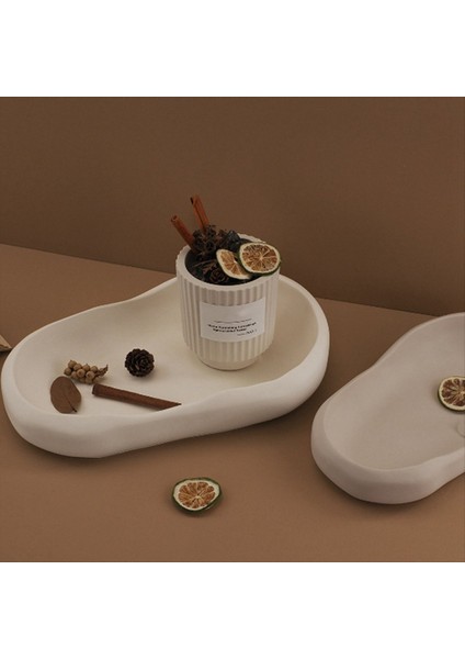 Düzensiz Oval Palet Kalıp Ev Dekoru Biblolar Depolama Tepsisi Kalıp Depolama Plakası Çimento Kalıp Küçük (Yurt Dışından) modelleri