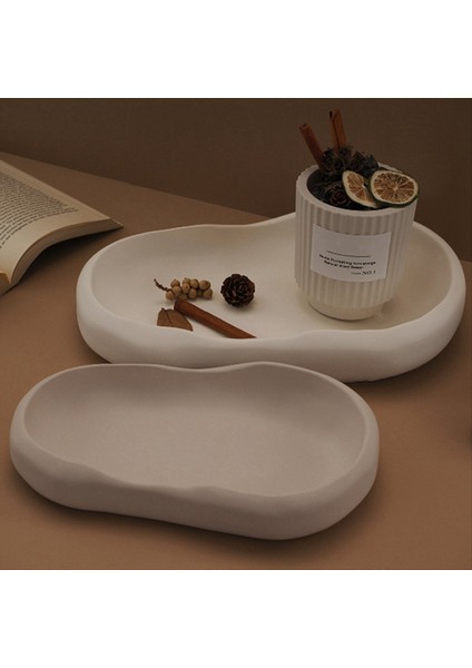 Düzensiz Oval Palet Kalıp Ev Dekoru Biblolar Depolama Tepsisi Kalıp Depolama Plakası Çimento Kalıp Küçük (Yurt Dışından) fırsatları