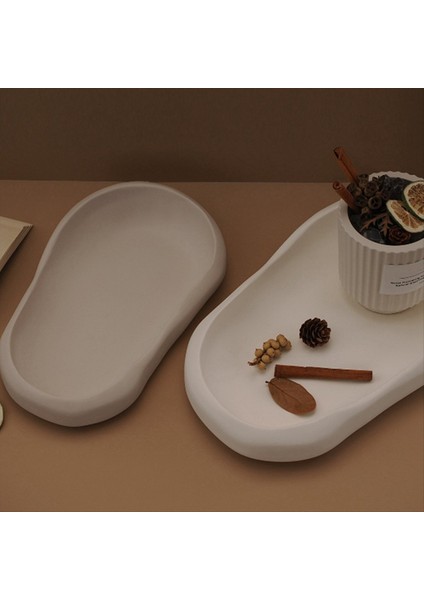 Düzensiz Oval Palet Kalıp Ev Dekoru Biblolar Depolama Tepsisi Kalıp Depolama Plakası Çimento Kalıp Küçük (Yurt Dışından) indirimleri