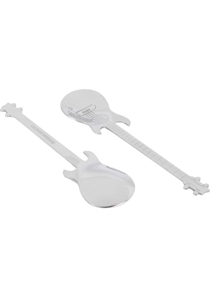 Gitar Kahve Çay Kaşığı 40 Adet Paslanmaz Çelik Müzik Kahve Kaşıkları Çay Kaşığı Kaşıklar Şeker Kaşık (Gümüş) (Yurt Dışından) modelleri