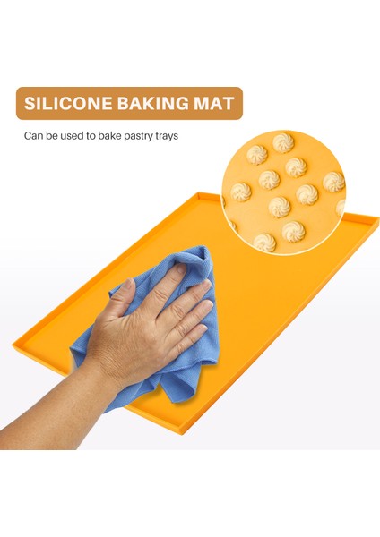 Isviçre Rulo Kek Mat Esnek Pişirme Tepsisi Jöle Rulo Pan Silikon Kurabiyeler Kalıp Bakeware (Yurt Dışından) fırsatları