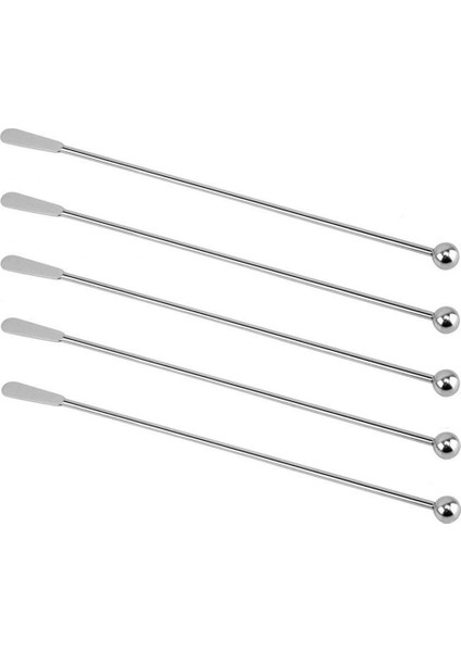 5 Adet Yeniden Kullanılabilir Swizzle Çubuklar Kahve Karıştırıcılar Içecek Karıştırma Çubukları Paslanmaz Çelik Kokteyl Swizzle Çubukları Gümüş Düz Çubuk Blender (Yurt Dışından) fiyatları