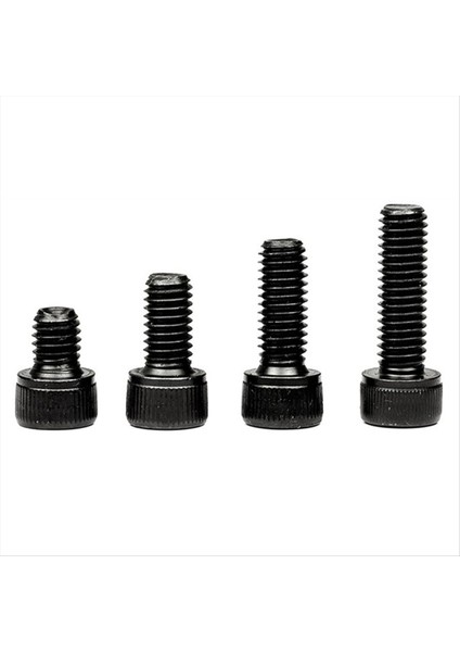 M3 Altı Soket Vidası Set Yuvarlak Kapak Vidaları DIN912 Cıvatalar Somun Çeşitlilik Kiti Siyah 12 9 Sınıf (Yurt Dışından) modelleri