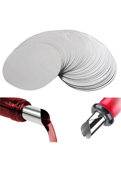 600 Pcs 3 Inç Gümüş Şarap Diskler Damgalı Damla Damlama Dökme Dökme Dökme Şarap Ince Dilim (Yurt Dışından) fırsatları