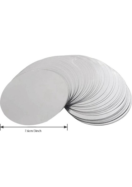 600 Pcs 3 Inç Gümüş Şarap Diskler Damgalı Damla Damlama Dökme Dökme Dökme Şarap Ince Dilim (Yurt Dışından) indirimleri