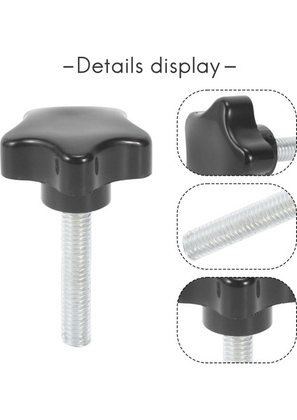 M8 x 40MM Vidalar Yıldız Kafa Kafası Vidalı Kelepçe Koyu Koyu Siyah (Yurt Dışından) indirimleri