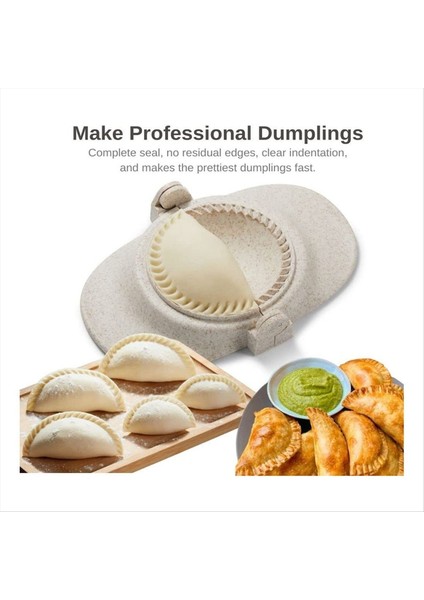Hamurlu Maker Hamur Kesici ile Seti Empanadas Pres Kalıp Makinesi Pierogi Için Hamur Kalıp Seti ve Kesici (Kremsi-Beyaz) (Yurt Dışından) fiyatları
