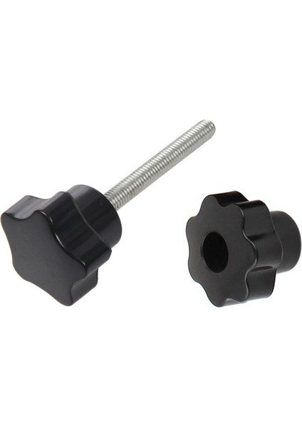 10 Pcs 32MM Dia M6 Iplik Vidası Tip Yıldız Kafası Kelepçesi Düğmesi Kavrama ve 6 Pcs M6 x 50 mm Kilitli Yıldız Şeklinde Plastik Kafa Erkek Iplik Düğmesi Kavruğu (Yurt Dışından) fiyatları