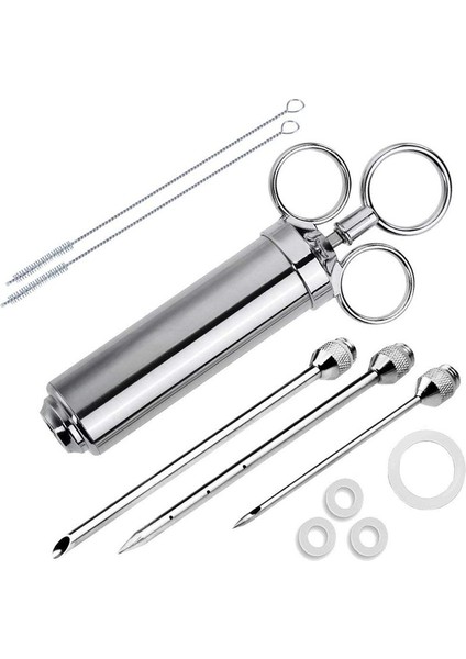 Et Enjektör Şırıngası 9 Profesyonel Iğne 9 Temizlik Fırçası ve 9 O-Ring ile 2 Oz Turşusu Aroması Enjektörü (Yurt Dışından) fiyatları