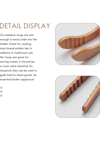 16PCS Bambu Tost Maşaları - 7 Inç Yeniden Kullanılabilir Ahşap Pişir (Yurt Dışından) indirimleri