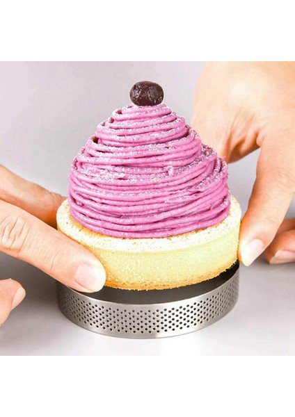 30PCS 6cm Tart Halkası Paslanmaz Çelik Tartlet Kalıp Kesici Pasta Halkası Isıya Dayanıklı Deli Delici Kek Kalıpları (Yurt Dışından) modelleri