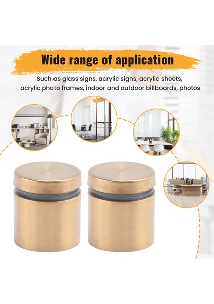 8 Set Standoff Vidaları Reklam Tırnak Tırnak Duvarı Duvar Montaj Donanımı Akrilik Resim Çerçevesi (25 x 25MM) (Yurt Dışından) indirimleri