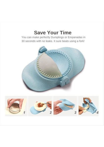 Hamurlu Maker Hamur Kesici ile Seti Empanadas Pres Kalıp Maker Pierogi Için Hamur Kalıp Seti ve Kesici (Mavi) (Yurt Dışından) fiyatları
