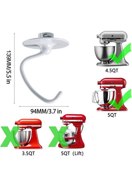 Kitchen Aide Assecories Için 4 5-5 Qt Tilt Head Stand Mikserleri K45B/K5THCB/K5THBS Için Kitchenaid Kürek Eki Için (Yurt Dışından) fırsatları