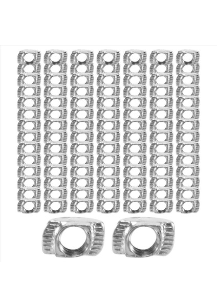 100 Pcs M5 Çekiç Somun Karbon Çelik Alüminyum Konektörü T Bağlayıcı Kayma Somun (Yurt Dışından) modelleri