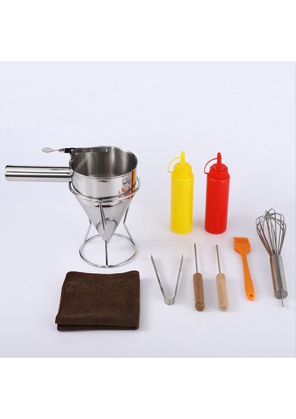 10 Adet Ahtapot Topu Sıvı Hunisi Set Pişirme Hunisi Tutamaçlı Baharat Ahtapot Top Aracı Raf Hunisi B (Yurt Dışından) modelleri