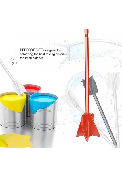 4pcs Epoksi Karıştırma Çubuk Boya Karıştırma Çubuğu Macun Çimento Boya Karıştırıcı Yağlı Boya Için Matkap Aynası ile Bağlantı (Yurt Dışından) indirimleri