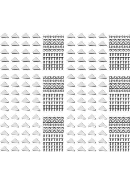 2020 Serisi Alüminyum Profil Konnektör Seti 120 Pcs Köşe Braketi 240 Pcs M5 x 10MM T-Yüz (Yurt Dışından)