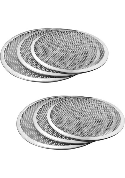 2x Profesyonel Yuvarlak Pizza Fırın Fırın Tepsisi Barbekü Gradü Grad Yapılmayan Örgü Net (12 Inç) (Yurt Dışından)