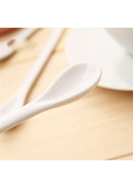 30PCS Beyaz Porselen Yumurta Kaşıkları Seramik Kaşıklar Kahve Kaşık Tatlı Kaşık Mocha Dip Servis Kaşık (Yurt Dışından) fırsatları