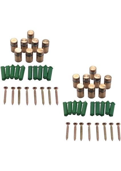16 Set Standoff Vidaları Reklam Tırnak Tırnak Duvarı Duvar Montaj Donanımı Akrilik Resim Çerçevesi (12 x 20MM) (Yurt Dışından) modelleri
