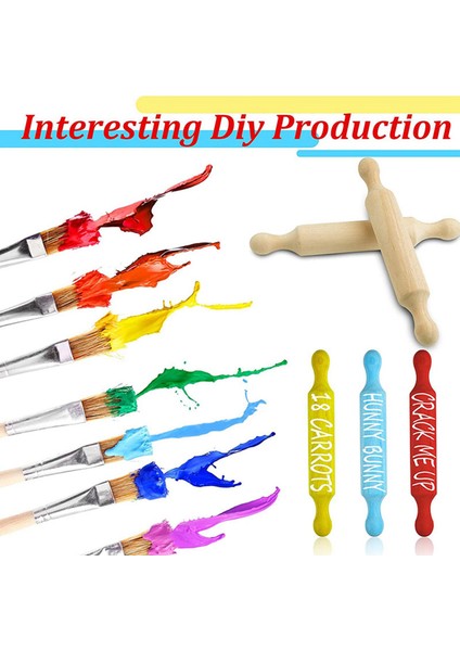 40X Ahşap Mini Yuvarlanma Pimi 6 Inç Uzunluğunda Mutfak Pişirme Pimi Küçük Ahşap Hamur Silindiri Çocuklar Için Fondan Makarna (Yurt Dışından) fiyatları