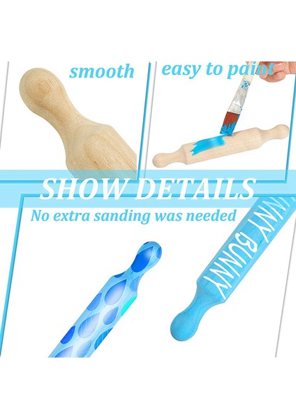 40X Ahşap Mini Yuvarlanma Pimi 6 Inç Uzunluğunda Mutfak Pişirme Pimi Küçük Ahşap Hamur Silindiri Çocuklar Için Fondan Makarna (Yurt Dışından) fırsatları