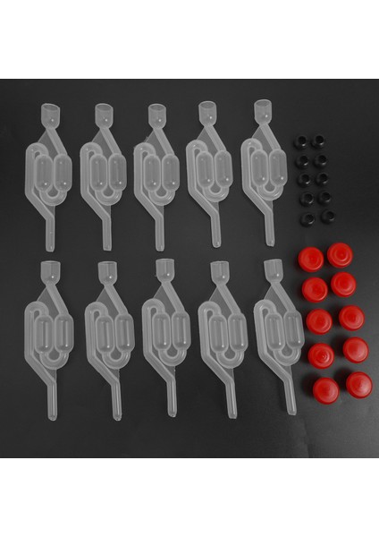 10PCS Şarap Birası Fermantasyon Kontrol Valf Su Mühür Hava Kilidi Ev Şarap Yapım Egzoz Valf Fermantörü Maya Homebrew Aletleri (Yurt Dışından) fiyatları