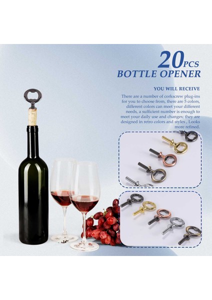 20PCS Metal Şişe Açıcı Boşluklar Paslanmaz Çelik Şişe Açıcı Ekler Kit Dişli Bira Açıcı Donanımı 5 Renk (Yurt Dışından) fiyatları