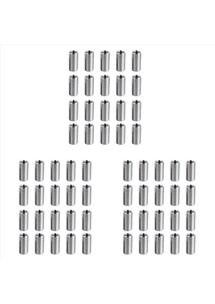 60 Adet Iplik Azaltma Somunları M8 Erkek Ila M6 Dişi Diş Vidası Manşonu Cıvata Dönüşüm Somunları Dişli Redüktör Adaptörleri (Yurt Dışından)