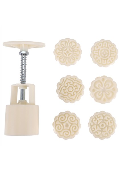 Orta-Sonbahar Festivali El-Basınç Ay Kek Kalıp 6 Pul Kurabiye Kalıp Çiçekler Tasarımı Çerez Kek Kalıp (Yurt Dışından) fırsatları