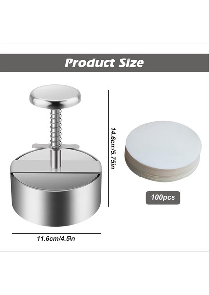 Ayarlanabilir Burger Press Patty Make Hamburger Press Ayarlanabilir Paslanmaz Çelik Burger Pattie Press Burger Press Yapışmaz (Yurt Dışından) modelleri