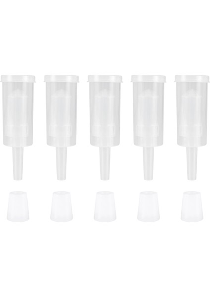 5 Paket Egzoz Conta Vanası Kauçuk Hava Kilidi Durdurucu Şarap Yapımı Için Ikiz Hava Kilidi Bira Bira Cam Carboy Fermenter (Yurt Dışından)