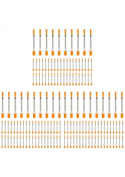 30G (8mm Uzunluğunda) Laboratuvar Malzemeleri ile 150PCS 1ml Şırınga Ayrı Ayrı Mühürlü Paket (Yurt Dışından)
