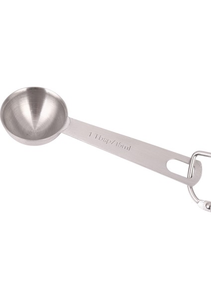 Paslanmaz Çelik Ölçüm Kaşları Çıkarılabilir Halka Tutucu ile 14 Istiflenebilir Ölçüm Kaşığı Seti (Yurt Dışından) fırsatları