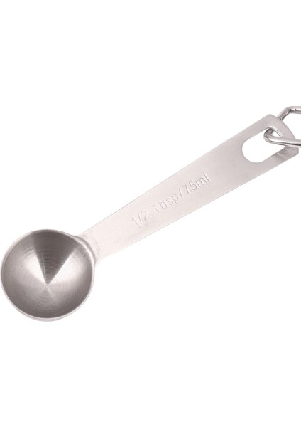 Paslanmaz Çelik Ölçüm Kaşları Çıkarılabilir Halka Tutucu ile 14 Istiflenebilir Ölçüm Kaşığı Seti (Yurt Dışından) indirimleri